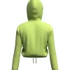 Long Sleeve Cropped Hoodie Top - Image 2