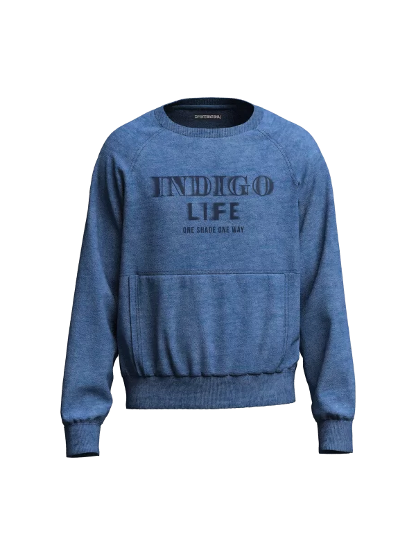 Crew Neck Printed Sweatshirt